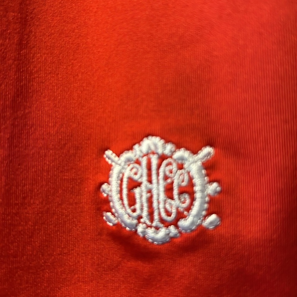 Like New Condition Rare Foot Joy Vintage Men’s Classic Red Golf Mid Striped Polo - Picture 3 of 8